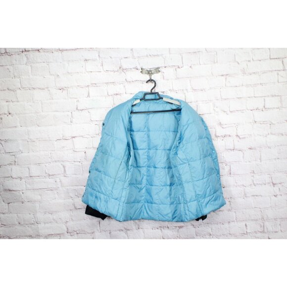 LL Bean Black Goose Down Puffer Jacket Quilted Heavyweight Size Small - Picture 10 of 11